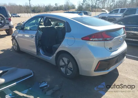 2019 Hyundai Ioniq Hybrid Blue из США, поврежденный, VIN KMHC65LC8KU119548